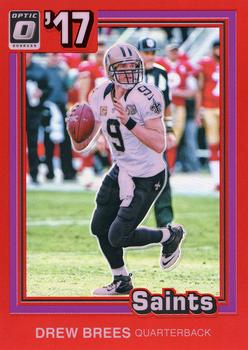 2017 Donruss Optic - 1981 Tribute Red #3 Drew Brees Front