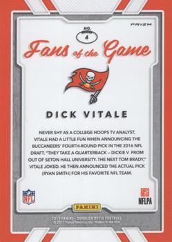 2017 Donruss Optic - Fans of the Game #4 Dick Vitale Back