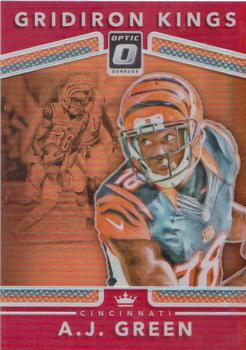 2017 Donruss Optic - Gridiron Kings Red #18 A.J. Green Front