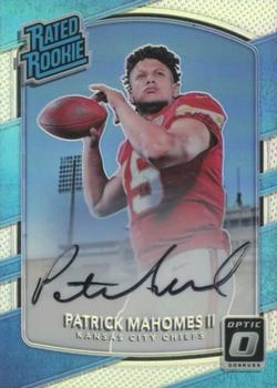 2017 Donruss Optic - Rated Rookies Autographs Holo #177 Patrick Mahomes II Front