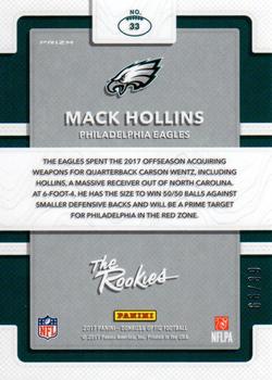 2017 Donruss Optic - The Rookies Red #33 Mack Hollins Back