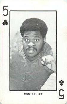 1973 Nebraska Cornhuskers Playing Cards (White Backs) #5♣ Ron Pruitt Front