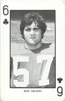 1973 Nebraska Cornhuskers Playing Cards (White Backs) #6♣ Bob Nelson Front