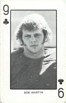 1973 Nebraska Cornhuskers Playing Cards (White Backs) #9♣ Bob Martin Front