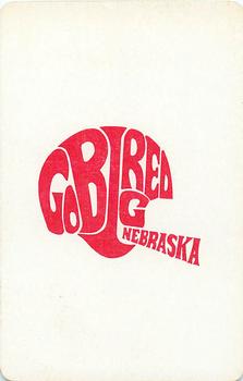 1973 Nebraska Cornhuskers Playing Cards (White Backs) #6♦ Dave Goeller Back