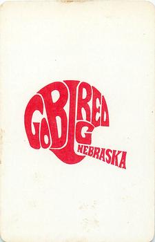1973 Nebraska Cornhuskers Playing Cards (White Backs) #3♥ Steve Wieser Back