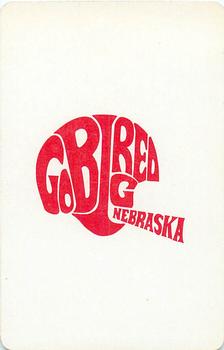 1973 Nebraska Cornhuskers Playing Cards (White Backs) #5♥ Bob Thornton Back