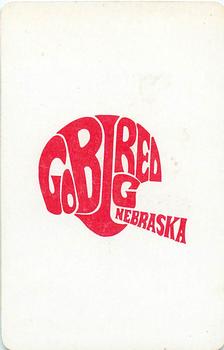 1973 Nebraska Cornhuskers Playing Cards (White Backs) #Q♥ Tom Ruud Back