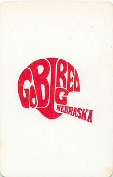 1973 Nebraska Cornhuskers Playing Cards (White Backs) #K♥ Steve Runty Back