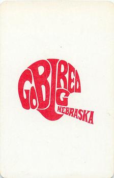 1973 Nebraska Cornhuskers Playing Cards (White Backs) #JOKER Memorial Stadium Back