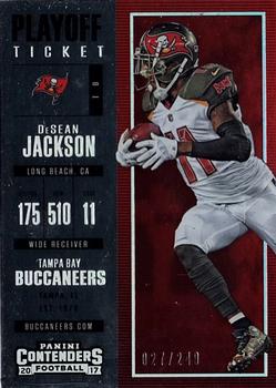 2017 Panini Contenders - Playoff Ticket #11 DeSean Jackson Front