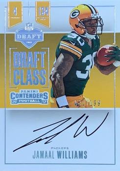 2017 Panini Contenders - Draft Class Autographs RPS #DC-JW Jamaal Williams Front