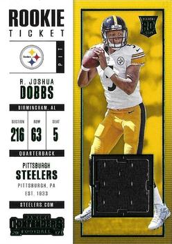 2017 Panini Contenders - Rookie Ticket Swatches #SW-6 R. Joshua Dobbs Front