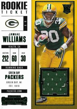 2017 Panini Contenders - Rookie Ticket Swatches #SW-21 Jamaal Williams Front