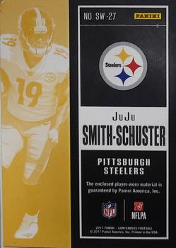 2017 Panini Contenders - Rookie Ticket Swatches #SW-27 JuJu Smith-Schuster Back