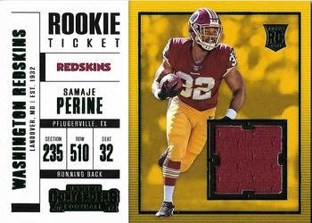 2017 Panini Contenders - Rookie Ticket Swatches #SW-15 Samaje Perine Front