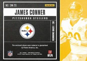 2017 Panini Contenders - Rookie Ticket Swatches #SW-20 James Conner Back