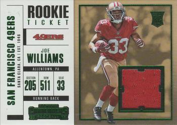 2017 Panini Contenders - Rookie Ticket Swatches #SW-22 Joe Williams Front