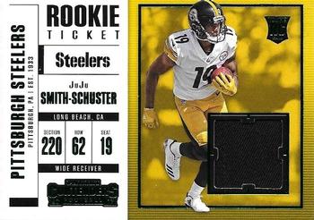 2017 Panini Contenders - Rookie Ticket Swatches #SW-27 JuJu Smith-Schuster Front