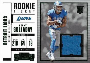 2017 Panini Contenders - Rookie Ticket Swatches #SW-39 Kenny Golladay Front