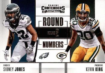 2017 Panini Contenders - Round Numbers #RN-8 Sidney Jones / Kevin King Front