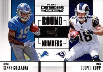 2017 Panini Contenders - Round Numbers #RN-14 Kenny Golladay / Cooper Kupp Front