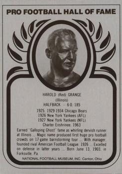 1982-83 Hall of Fame Metallics #NNO Red Grange Front