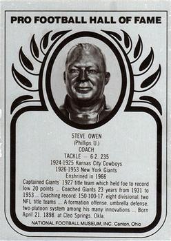 1982-83 Hall of Fame Metallics #NNO Steve Owen Front