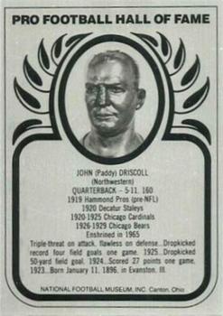 1982-83 Hall of Fame Metallics #NNO Paddy Driscoll Front