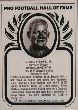 1982-83 Hall of Fame Metallics #NNO Charles Bidwill Front