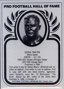 1982-83 Hall of Fame Metallics #NNO George Trafton Front