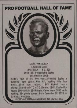 1982-83 Hall of Fame Metallics #NNO Steve Van Buren Front