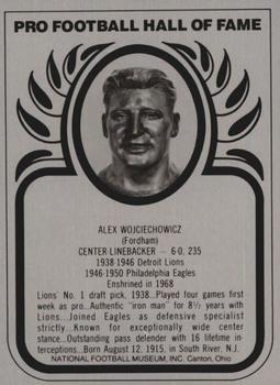 1982-83 Hall of Fame Metallics #NNO Alex Wojciechowicz Front