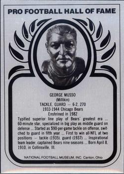 1982-83 Hall of Fame Metallics #NNO George Musso Front