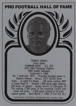 1990 Hall of Fame Metallics #NNO Franco Harris Front