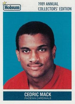 1989 Holsum Phoenix Cardinals #8 Cedric Mack Front