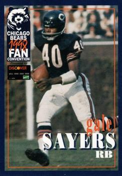 1998 Chicago Bears Fan Convention #NNO Gale Sayers Front