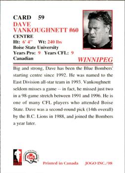 1998 JOGO #59 Dave Vankoughnett Back