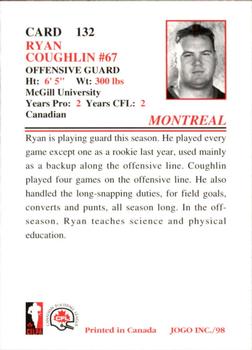 1998 JOGO #132 Ryan Coughlin Back