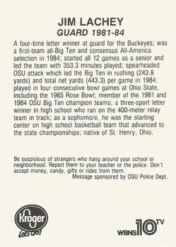 1988 Kroger Ohio State Buckeyes #NNO Jim Lachey Back
