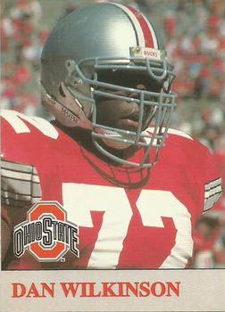 1992 Ohio State Buckeyes #20 Dan Wilkinson Front