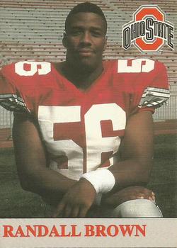 1992 Ohio State Buckeyes #33 Randall Brown Front