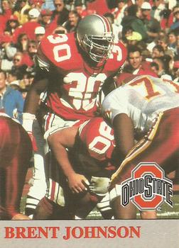 1992 Ohio State Buckeyes #46 Brent Johnson Front