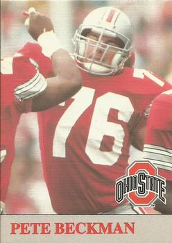 1992 Ohio State Buckeyes #52 Pete Beckman Front