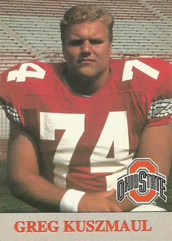 1992 Ohio State Buckeyes #56 Greg Kuszmaul Front