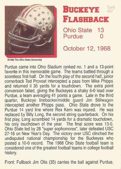 1992 Ohio State Buckeyes #57 Buckeye Flashback Back