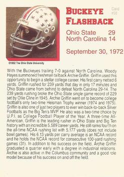 1992 Ohio State Buckeyes #58 Buckeye Flashback Back