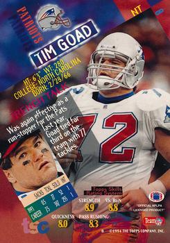 1994 Stadium Club - Super Bowl XXIX Embossed #8 Tim Goad Back