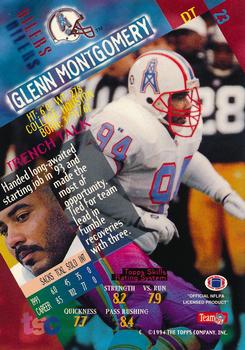 1994 Stadium Club - Super Bowl XXIX Embossed #23 Glenn Montgomery Back