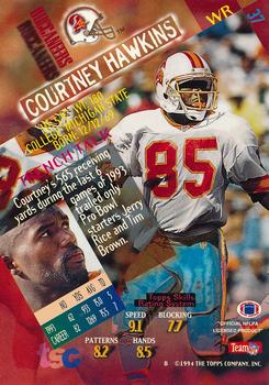 1994 Stadium Club - Super Bowl XXIX Embossed #37 Courtney Hawkins Back